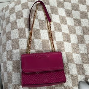 Pink/ magenta Tory Burch bag